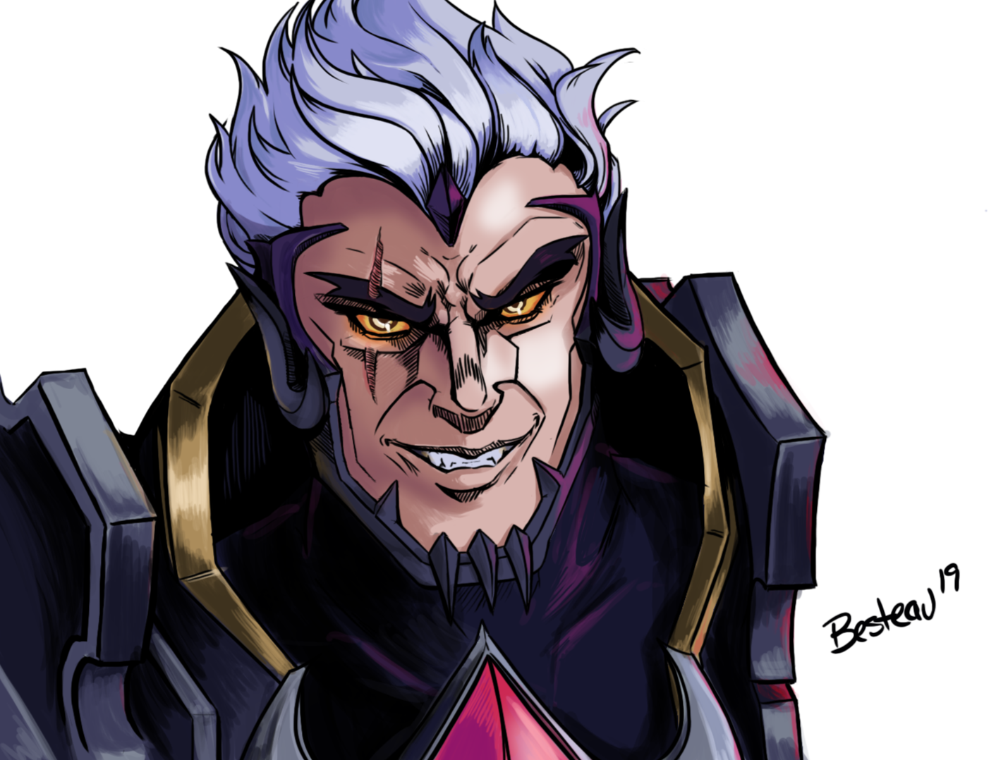 Darius in the style of JoJo's Bizarre Adventure