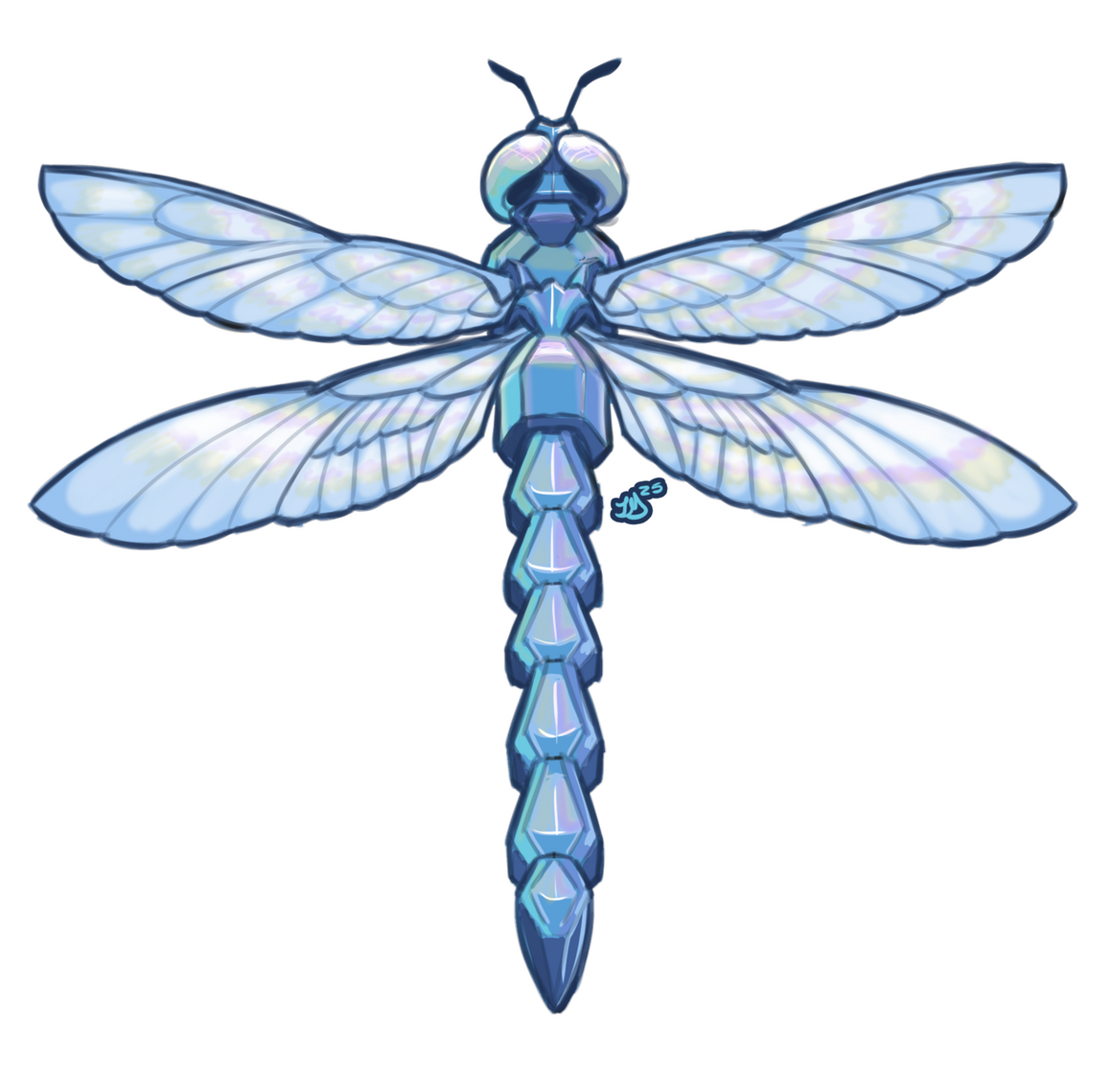 Finished illustration in a digital drawing program.