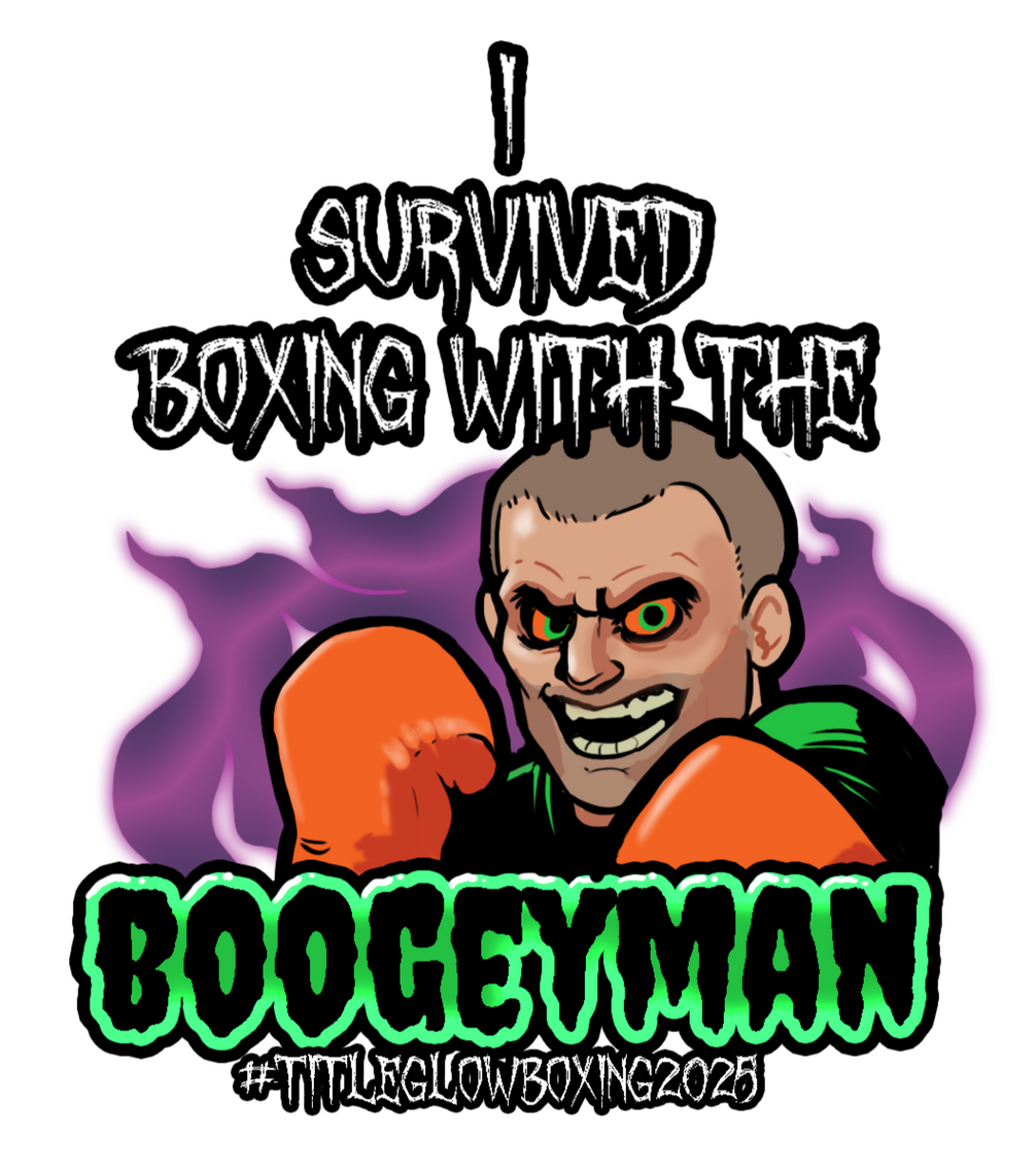 I created these stickers for a boxing event that happened on Halloween.